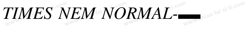 TIMES NEM NORMAL字体转换